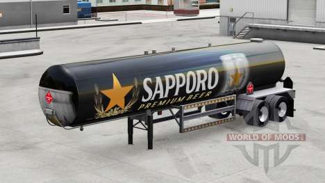 La peau de Sapporo pour les semi-réservoir pour American Truck Simulator