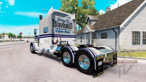 Bowers LKW-skin für den truck-Peterbilt 389 für American Truck Simulator