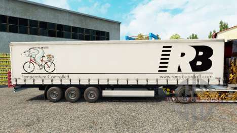 Reed Boardall de la peau sur la semi-remorque à  pour Euro Truck Simulator 2