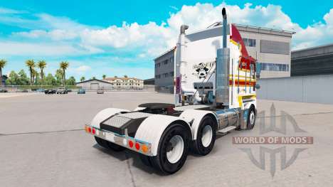 Скин Blanc et Marron Bande на Kenworth K200 pour American Truck Simulator