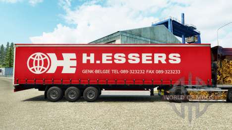 H. Essers Haut für Vorhangfassaden semi-trailer für Euro Truck Simulator 2