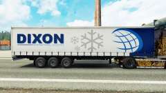 La peau Dixon sur un rideau semi-remorque pour Euro Truck Simulator 2