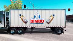 La peau Bimbo sur le métal de la remorque pour American Truck Simulator