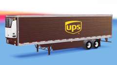 Haut UPS auf gekühlten Auflieger für American Truck Simulator