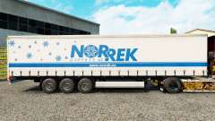 Haut Norrek auf einen Vorhang semi-trailer für Euro Truck Simulator 2