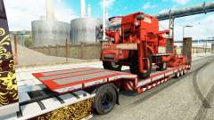 Low sweep mit landwirtschaftlichen Maschinen für Euro Truck Simulator 2