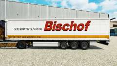 La peau Bischof sur un rideau semi-remorque pour Euro Truck Simulator 2