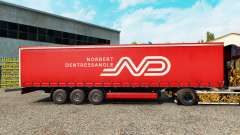 Norbert Dentressangle Haut für Vorhangfassaden semi-trailer für Euro Truck Simulator 2