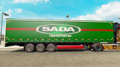 SADA Transportes de la peau pour une remorque à rideaux pour Euro Truck Simulator 2