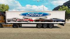 La peau Ford v2.0 rideau semi-remorque pour Euro Truck Simulator 2