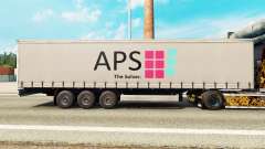 Haut APS auf einem Vorhang semi-trailer für Euro Truck Simulator 2