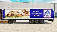 Haut der Aldi-Markt für Vorhangfassaden semi-trailer für Euro Truck Simulator 2