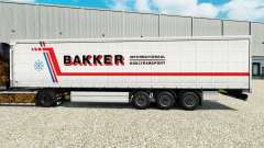 La peau Bakker sur un rideau semi-remorque pour Euro Truck Simulator 2