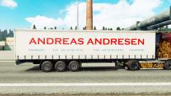 La peau Andreas Andresen sur rideau semi-remorque pour Euro Truck Simulator 2