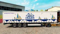 Trio de Trans peau sur la semi-remorque à rideaux pour Euro Truck Simulator 2