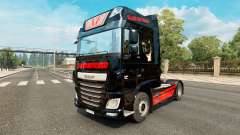 Haut Schwarze Katze Trans für die LKW-DAF für Euro Truck Simulator 2
