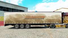 La peau Spedition Scherer sur un rideau semi-remorque pour Euro Truck Simulator 2