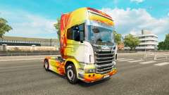 Flame skin für Scania-LKW für Euro Truck Simulator 2