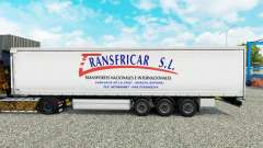 La peau Transfricar S. L. rideau semi-remorque pour Euro Truck Simulator 2
