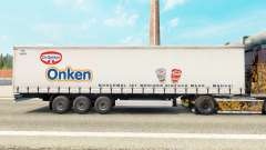 Haut Dr. Oetker Onken auf einen Vorhang semi-trailer für Euro Truck Simulator 2