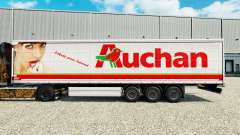 Auchan peau pour rideau semi-remorque pour Euro Truck Simulator 2