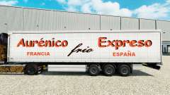 La peau Aurenico frio Expreso sur un rideau semi-remorque pour Euro Truck Simulator 2