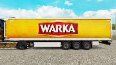 La peau Warka rideau semi-remorque pour Euro Truck Simulator 2