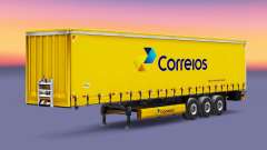 Correios Haut für Vorhangfassaden semi-trailer für Euro Truck Simulator 2