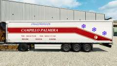 Haut Campillo Palmera auf eine Vorhang-semi-trailer für Euro Truck Simulator 2