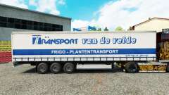 La peau de Transport VdV sur un rideau semi-remorque pour Euro Truck Simulator 2