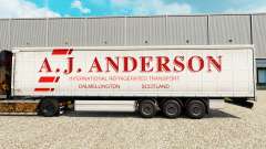 Haut A. J. Anderson auf einen Vorhang semi-trailer für Euro Truck Simulator 2