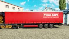 Haut Kwik Sparen Vorhang semi-trailer für Euro Truck Simulator 2