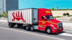 Le trafic de fret dans les couleurs de compagnies de transport pour American Truck Simulator