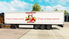 La peau Mariscos Recio sur un rideau semi-remorque pour Euro Truck Simulator 2