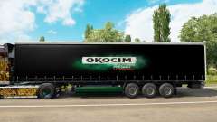 La peau Okocim sur un rideau semi-remorque pour Euro Truck Simulator 2
