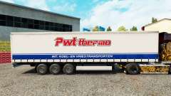 Haut PWT Thermo auf einen Vorhang semi-trailer für Euro Truck Simulator 2
