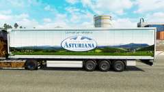 Haut Asturiana auf einen Vorhang semi-trailer für Euro Truck Simulator 2