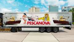 La peau Pescanova rideau semi-remorque pour Euro Truck Simulator 2