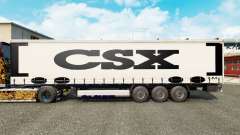 Haut auf CSX Vorhang semi-trailer für Euro Truck Simulator 2