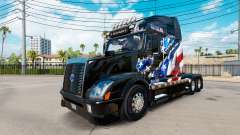 Drapeau américain de la peau pour les camions Volvo VNL 670 pour American Truck Simulator