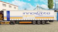 Haut Innovate Logistik auf einen Vorhang semi-trailer für Euro Truck Simulator 2