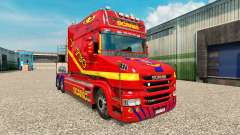 De la peau pour camion Scania T pour Euro Truck Simulator 2