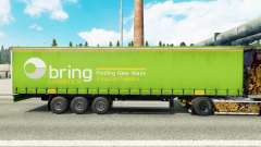 Haut, Bringen Logistik auf einen Vorhang semi-trailer für Euro Truck Simulator 2