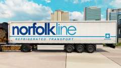La peau Norfolkline rideau semi-remorque pour Euro Truck Simulator 2