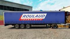 Haut Roulaud Transporte auf einen Vorhang semi-trailer für Euro Truck Simulator 2