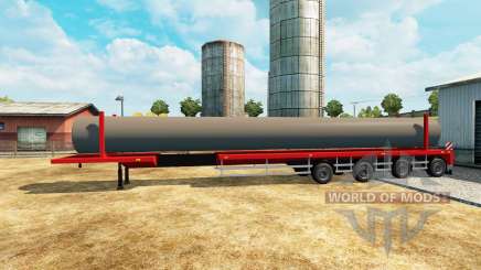 Semi-trailer mit einer Belastung von Wasserleitungen für Euro Truck Simulator 2