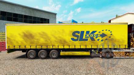 La peau SLK Kock GmbH sur un rideau semi-remorque pour Euro Truck Simulator 2