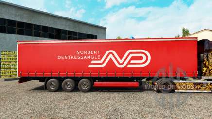 Norbert Dentressangle peau pour rideau semi-remorque pour Euro Truck Simulator 2