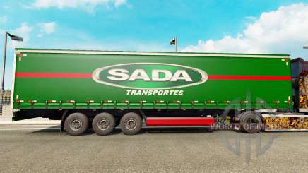 SADA Transportes de la peau pour une remorque à rideaux pour Euro Truck Simulator 2