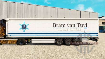 La peau Bram van Tuyl sur un rideau semi-remorque pour Euro Truck Simulator 2